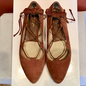 Michael Kors Lace-up Flat, Size 37.5